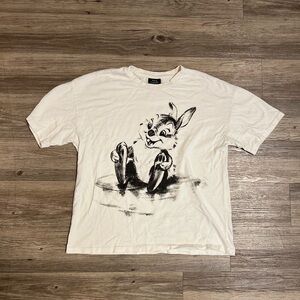 Vintage Disney Men's Bambi Thumper Portrait T-Shirt